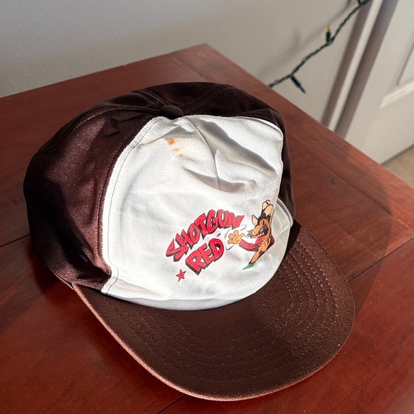 Vintage Shotgun Red Snapback Hat USA Made - Picture 2 of 7